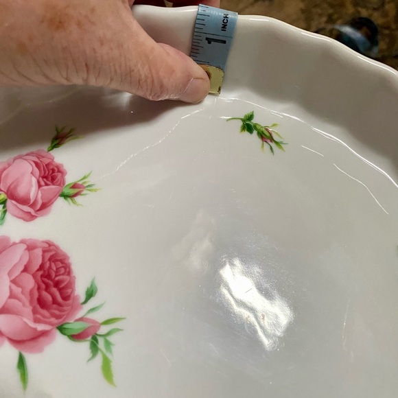 🔥Christineholm Roses Flan or Quiche Porcelain 9.75” Fluted Dish🔥 - Picture 5 of 5